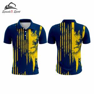 Camisetas de poliéster 100% personalizadas de alta calidad, diseña tu propia camisa, polos con logotipo bordado, polos para uso casual. - Product Image 1