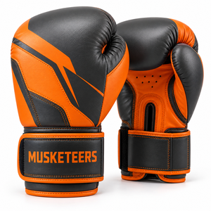 Gants de boxe en cuir artificiel, gants de Muay Thai, gants de kick-boxing, logo personnalisé, prix de gros, OEM, mode personnalisée - Product Image 5
