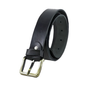 Cinturones de Cuero Vacuno Negro para Hombre, Hechos a Mano, de Grano Completo Genuino, Duraderos y Elegantes, Accesorios Masculinos de Alta Calidad - Product Image 3