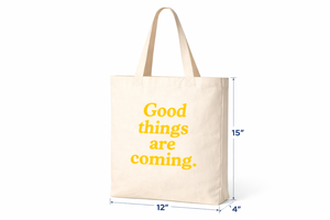 Bolsa de Tela de Algodón Premium de 300 g/m² con Frase Inspiradora, Asa Larga, Ecológica, Reutilizable, para Compras, con Logotipo Personalizado - Product Image 2