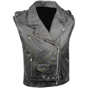 Chaleco de cuero para hombre al por mayor, transpirable, de invierno, gran oferta, color y logotipo personalizados - Product Image 2