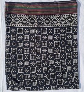 Hand Block Print Zari Border Leaf Pattern Beach Cover Women Boho Wrap Indian <b>Sarong</b> Lightweight Wholesale Resort Wear - Product Image 4