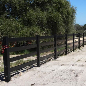 รั้วไวนิลสำหรับฟาร์มและม้า สีขาว ขนาด 1.5*2.4 เมตร คุณภาพสูง ราคาถูกจากโรงงานโดยตรง ผลิตจาก PVC แบบ 4 ราง - Product Image 2