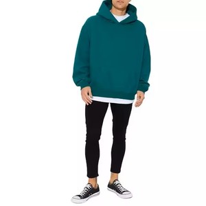 Sudadera con Capucha Unisex Extra Grande, Color Sólido, Forro Polar, Informal, para Invierno, con Bolsillo Delantero, Corte Holgado, 100% Algodón, Anti-Pilling - Product Image 3