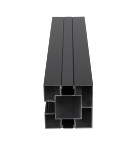 Black Aluminum Profile 50.8x50.8mm 90 Degree Angle <b>Corner</b> <b>Bracket</b> <b>for</b> Structural Assembly - Product Image 2