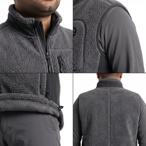 Chaleco de Caza de Forro Polar Sherpa de 320 g para Hombre, Chaqueta sin Mangas Táctica de Capa Media - Product Image 4