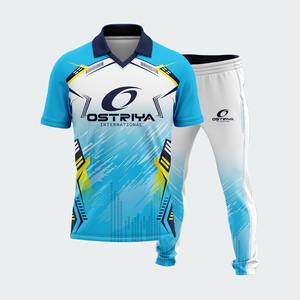 Conjunto de Uniforme de Cricket para Hombre, Impresión por Transferencia de Calor, Conjunto de Jersey y Pantalones para Equipo, Duradero, Ligero, de Secado Rápido y Transpirable, 100% - Product Image 5