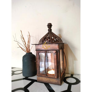 Lanternes suspendues en métal faites à la main au design classique, supports de bougies, décoration élégante pour la maison de luxe et Noël - Product Image 4