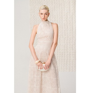 Vestidos Elegantes de Lujo para Mujer al por Mayor, Cuello Alto, LUNARA CUTWORK COUTURE, Vestidos Formales Elegantes de Marca Privada para Mujer - Product Image 5