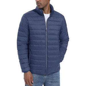 Veste matelassée en denim légère et chaude unisexe, à capuche, coupe-vent, hydrofuge, isolée, vintage, avec 2 poches latérales - Product Image 2