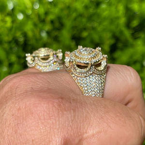 18k Solid Gold Diamond <b>Ring</b> GRA Certified VVS Diamond 925 Sterling <b>Silver</b> <b>Ring</b> Customized Design Party <b>Ring</b> for <b>Men</b> Women - Product Image 4