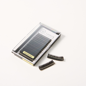 ขนตาปลอม PBT Volume Lash Extensions แบบเส้นต่อเส้น รุ่น B/C/CC/D Curl & Matte Black Finish สำหรับติดแบรนด์ส่วนตัว - Product Image 3
