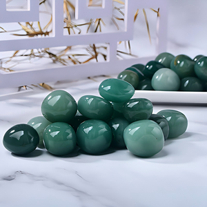 Pierres roulées en aventurine verte naturelle de haute qualité, pierres semi-précieuses polies pour la décoration intérieure et la guérison - Product Image 3