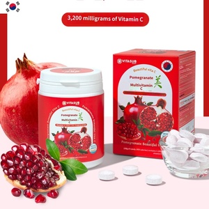 Tabletas de Multivitaminas C de Granada, OEM Personalizado, 30 Unidades, Sin Lácteos, Natural, para Niños y Adultos - Product Image 1