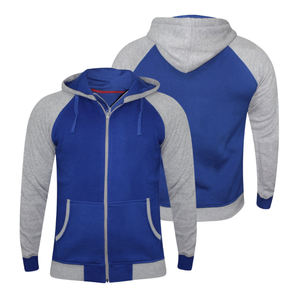 Sweat à capuche zippé personnalisé pour homme, en molleton de coton, coupe classique, style streetwear décontracté, manches unies, séchage rapide - Product Image 3