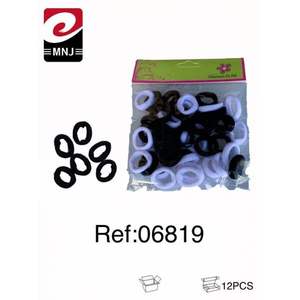 Bandas Elásticas de Goma GOMA Blancas y Negras para el Cuidado y Peinado del Cabello de Bebés - Product Image 3