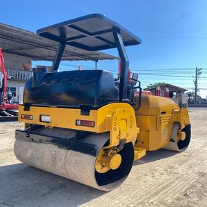 Rouleau compresseur routier d'occasion très demandé, à double tambour vibrant, avec moteur et pompe de haute performance - Excellent état, prix bas - Product Image 4