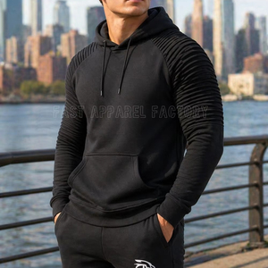 Sudadera con Tira Reflectante, Nueva Llegada, Calidad Superior, Servicio OEM, Logotipo y Estilo Personalizados, Sudadera con MOQ Bajo en Negro, Servicio OEM - Product Image 1