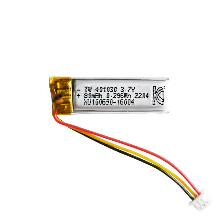 TW401030 3.7 V 80 Mah 401030 ı ı ı ı ı ı ı I ı ı ı ı ı ı ı ı ı ı ı ı Iyon pil hücresi 3.7 V 80 Mah Lipo Pil