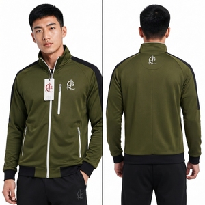 Veste de course pour homme, légère, en tissu performant, coupe-vent, fermeture éclair intégrale, panneaux respirants, flexible - Product Image 6