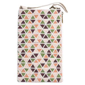 Sac bandoulière vintage East Coast avec perles et crochet pour téléphone portable |   Sac à bandoulière multicolores fait main avec perles |   Pochette de téléphone pour festival en bord de mer - Product Image 2