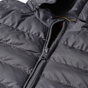 Custom Logo <b>Men's</b> Casual Bomber Jacket <b>Black</b> Polyester Winter Outdoor Puffer Down Coat Zipper Closure Dyed Padded <b>Jumper</b> <b>Men</b> - Product Image 2