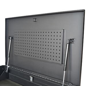 Matte Black Powder Coated Steel 4 Drawer Utility Cart Family keywords: for Garage Workshop Storage Use - Product Image 5