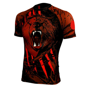 Camisetas de compresión de manga corta al por mayor para gimnasio, camisetas de compresión sublimadas personalizadas para BJJ, camisetas de compresión para MMA para hombre - Product Image 2