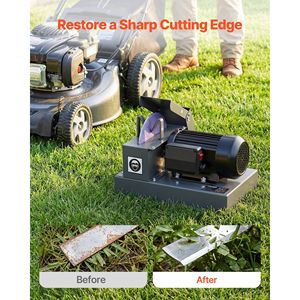 Affilacoltelli per tosaerba da 1HP con mola in ceramica da 9 pollici, raccoglitore di residui e bilanciatore a 30 gradi - Ricambi e accessori per tosaerba - Product Image 2