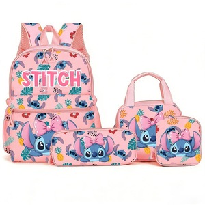 Mochila Escolar para Estudiantes, Juego de Cuatro Piezas, Mochila Escolar Ligera para Viajes - Product Image 2