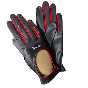 Nouveaux gants de conduite en cuir unisexes, couleur/logo personnalisés, légers, antidérapants, respirants, séchage rapide, protection de la paume - Product Image 4