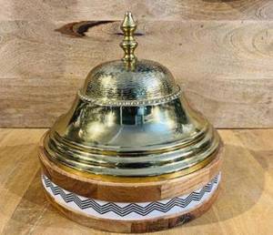 Plat de service de luxe pour buffet, doré et argenté, pour traiteur, mariage, banquet, hôtel - Product Image 6