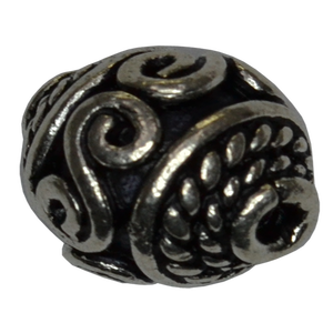 Perles cylindriques en argent sterling, perles ethniques en argent sterling, fabricant de perles et composants en argent pour la fabrication de bijoux - Product Image 1