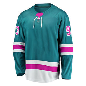 Maillot de hockey sur glace personnalisé 100% polyester, respirant, imprimé par transfert thermique, uniforme d'équipe OEM, vêtements de sport pour hommes - Product Image 6