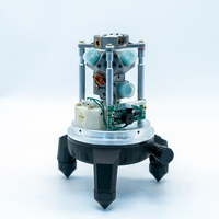 Niveau laser vert industriel 5 lignes 1 point rotatif à 360° avec batterie lithium-ion, niveau croisé, précision 1 mm, autonomie 8h