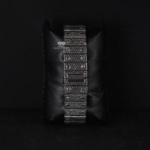 Montre de luxe Hip Hop automatique mécanique avec cadran à chiffres romains, entièrement sertie de moissanite noire, testée au diamant - Product Image 4