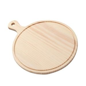 Planche à découper ronde en bois d'acacia et de mangue, épaisseur 1,5 cm, passe au lave-vaisselle - Product Image 1