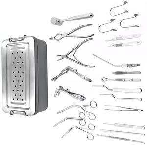 Juego de Instrumentos Ortopédicos Manuales de Acero Inoxidable de 21 Piezas con Garantía de Un Año, Certificado CE Clase I para Hospital, Cuchilla SR-200, ISO13485, de Dentavex - Product Image 1