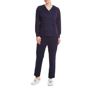 Premium femmes infirmière médicale costume sur mesure Premium hôpital Scrubs uniforme ensemble en gros à manches courtes col en v survêtement 2026 - Product Image 2