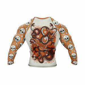 New Fashion Customized BJJ Rash Guard Custom Design & Pattern MMA Rash Guard for Men - Product Image 2