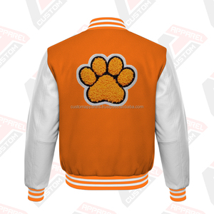 Veste universitaire personnalisée 100% laine, streetwear, haute qualité, coupe-vent, veste d'hiver pour homme avec doublure en coton - Product Image 4