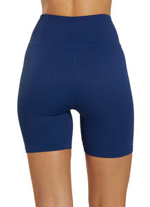 Shorts de compression côtelés pour femmes de haute qualité, vente en gros, haute élasticité, évacuation de l'humidité, shorts de yoga, usine OEM d'articles de sport - Product Image 6