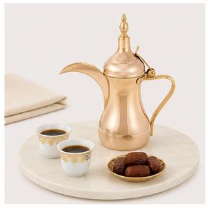 Luxury Rose Gold Arabic Dallah Coffee <b>Pot</b> Traditional Stainless Steel Thermal Kettle for Ramadan Hospitality and Majlis Events - Product Image 2