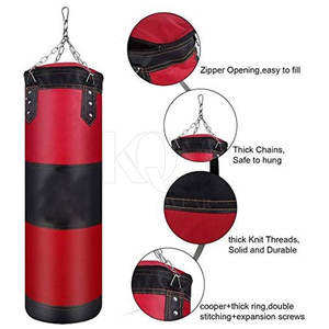 Saco de Boxeo Profesional de Cuero, Ligero, Ecológico, con Alto Relleno, para Entrenamiento de Boxeo, Kickboxing, MMA y Artes Marciales - Product Image 5