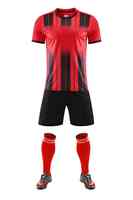 Maillot de football pour homme de haute qualité, couleurs personnalisées, 100% polyester, respirant, séchage rapide, col en V, manches courtes