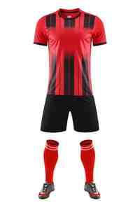 Uniforme de Fútbol para Hombre de Alta Calidad, Colores Personalizados, 100% Poliéster, Transpirable, de Secado Rápido, Cuello en V, Manga Corta - Product Image 3