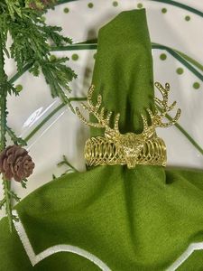 Anillos para servilletas con forma de ciervo dorado, varios acabados, colores y diseños personalizados. - Product Image 5