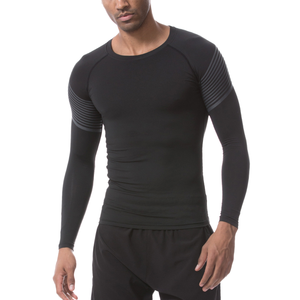 Custom OEM <b>Mens</b> Long Sleeve <b>Compression</b> <b>Shirt</b> Quick Dry Gym Fitness Rash Guard Athletic Base Layer Tight Running Workout Top - Product Image 3