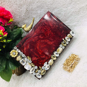 Indian Handmade Beads Wedding <b>Gift</b> Party Bags Wrist Handbag Evening Clutches for Women BY MULTI CRAFT - Product Image 6