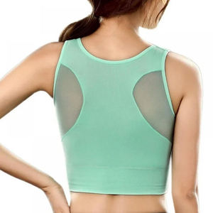 Soutien-gorge de sport pour femme adulte, utilisation extérieure, qualité supérieure, sans couture, léger, maintien élevé, bretelles halter, extensible dans quatre directions - Product Image 3